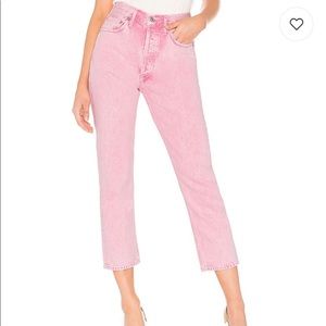 Agolde pink Potion Riley jeans size 29 new
